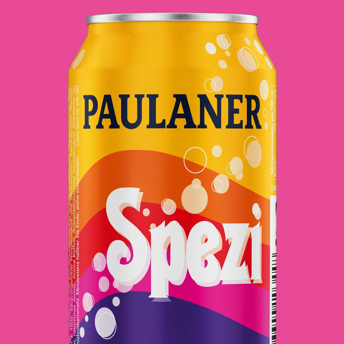 nju-Teaser Packaging, Paulaner Spezi-Getränkedose