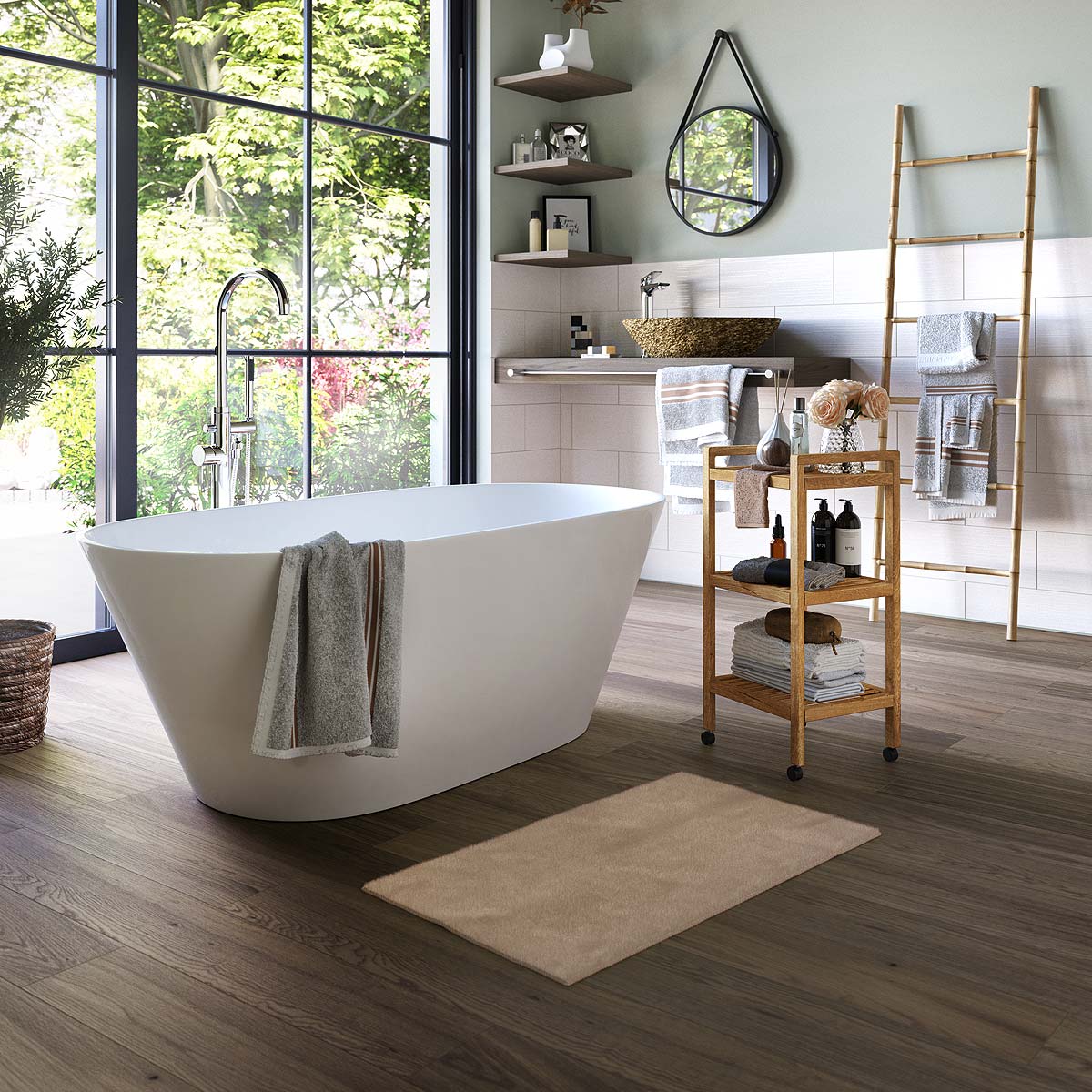 nju-agentur-cgi-06 nju CGI, ein Badezimmer im modernen Design und freistehender Badewanne