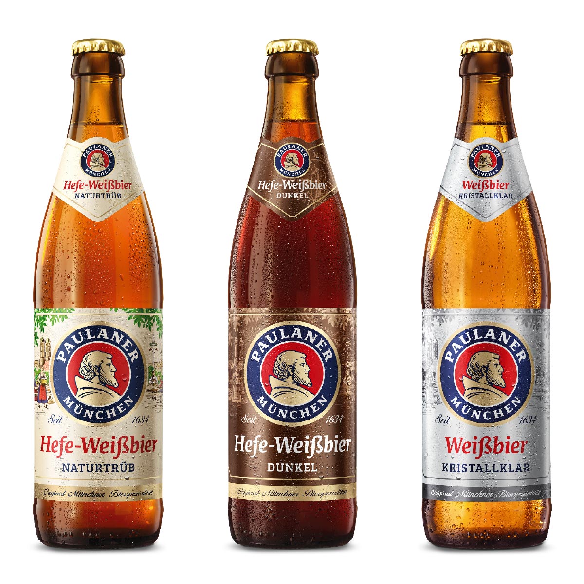 nju 3 Flaschen Paulaner Weißbier