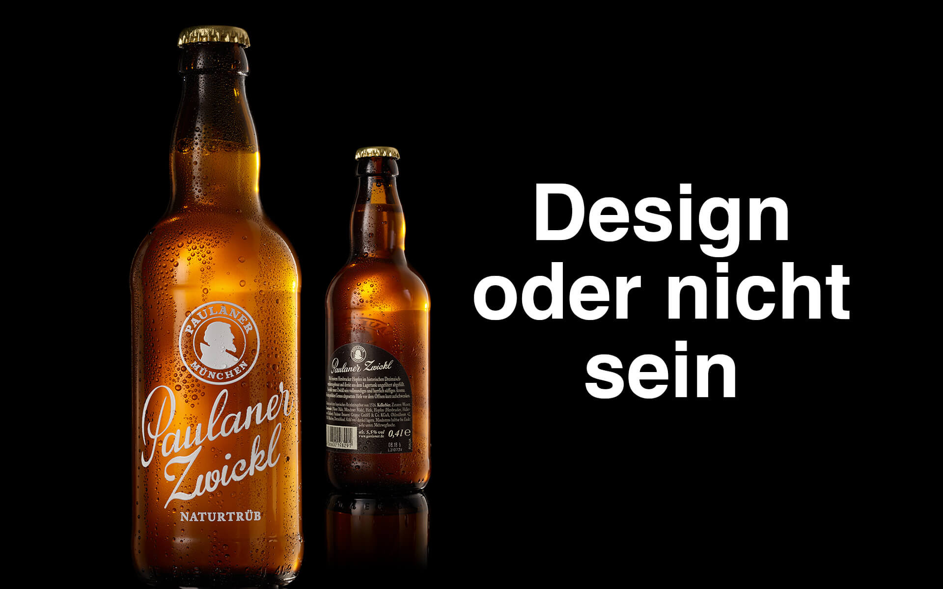 nju communications – Paulaner Zwickl Bier-Flaschen mit Keramik-Direktdruck
