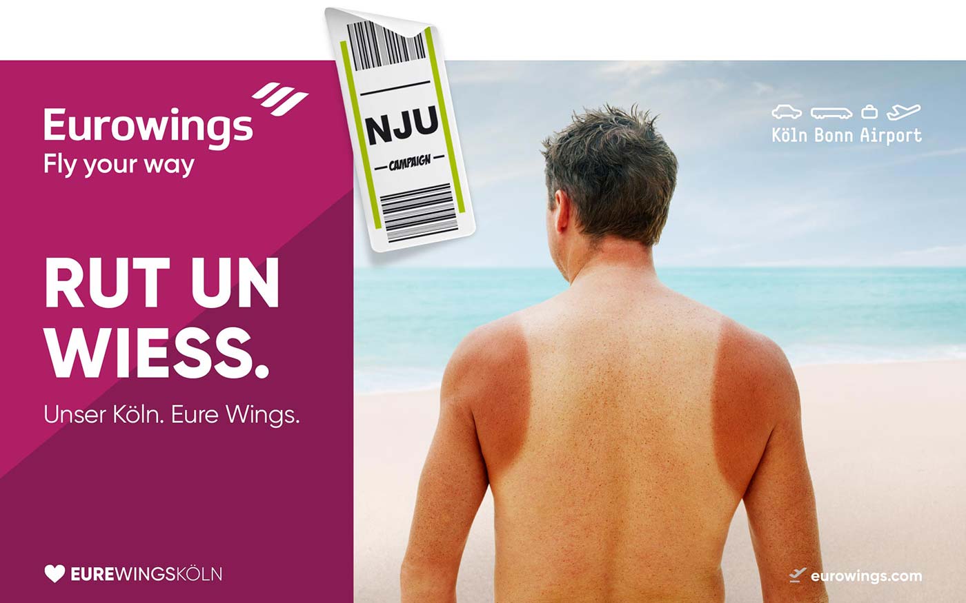nju Eurowings, Teaser Rut un Wiess