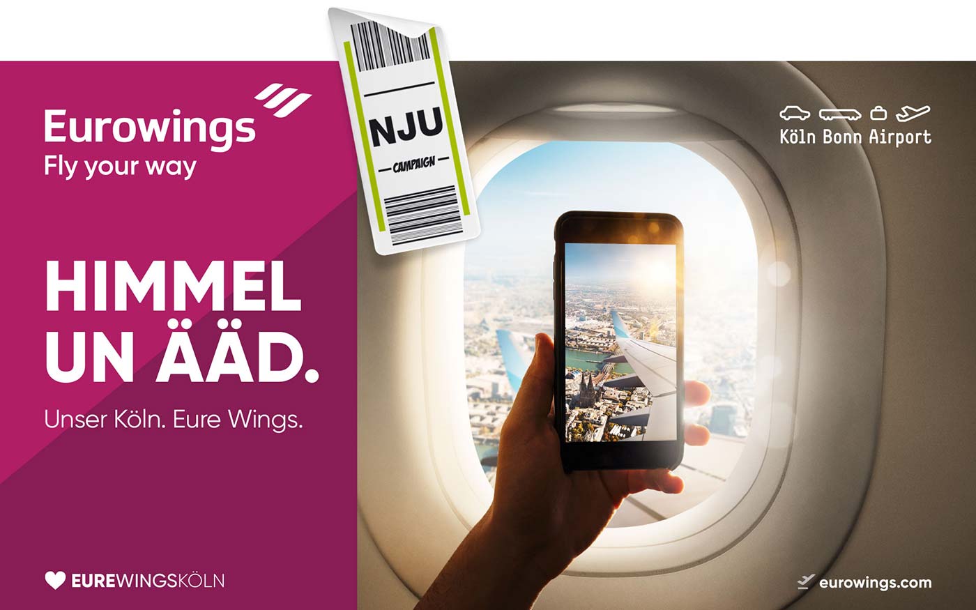 nju Eurowings, Teaser Himmel und Ääd