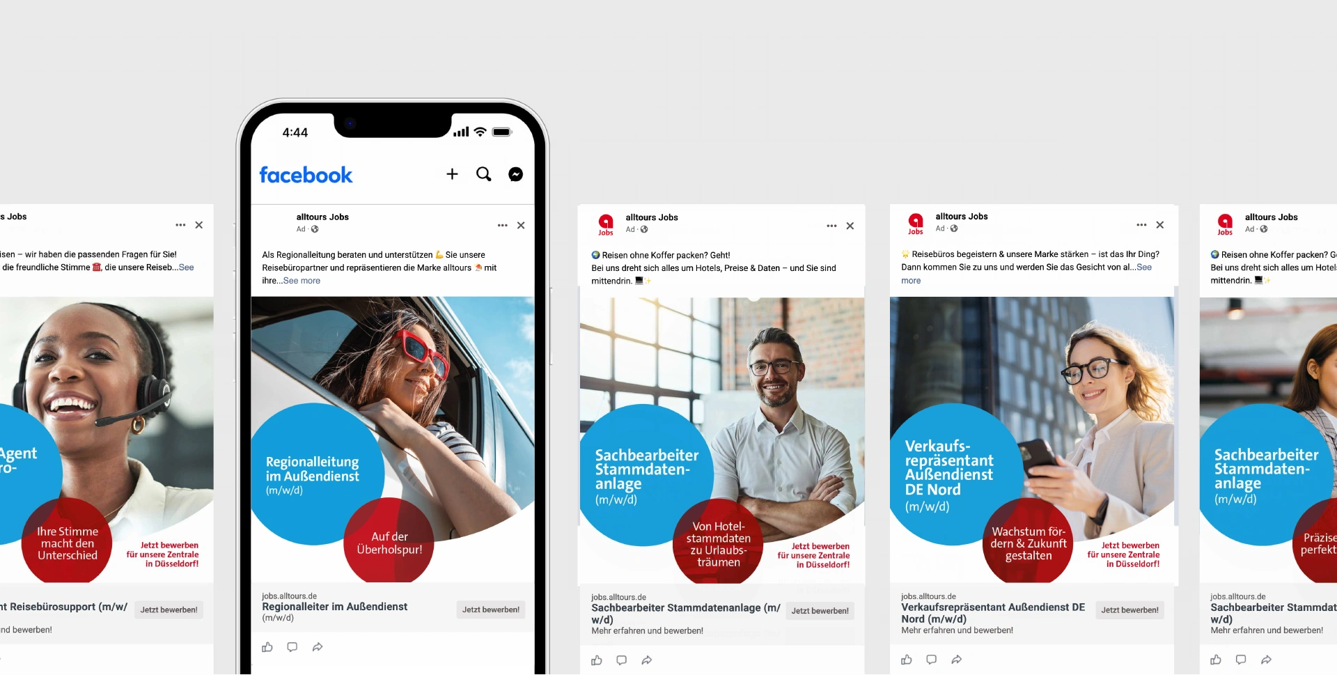 nju-case-alltours-v2-paid-full-phone alltours Paid Social Recruiting-Anzeigen